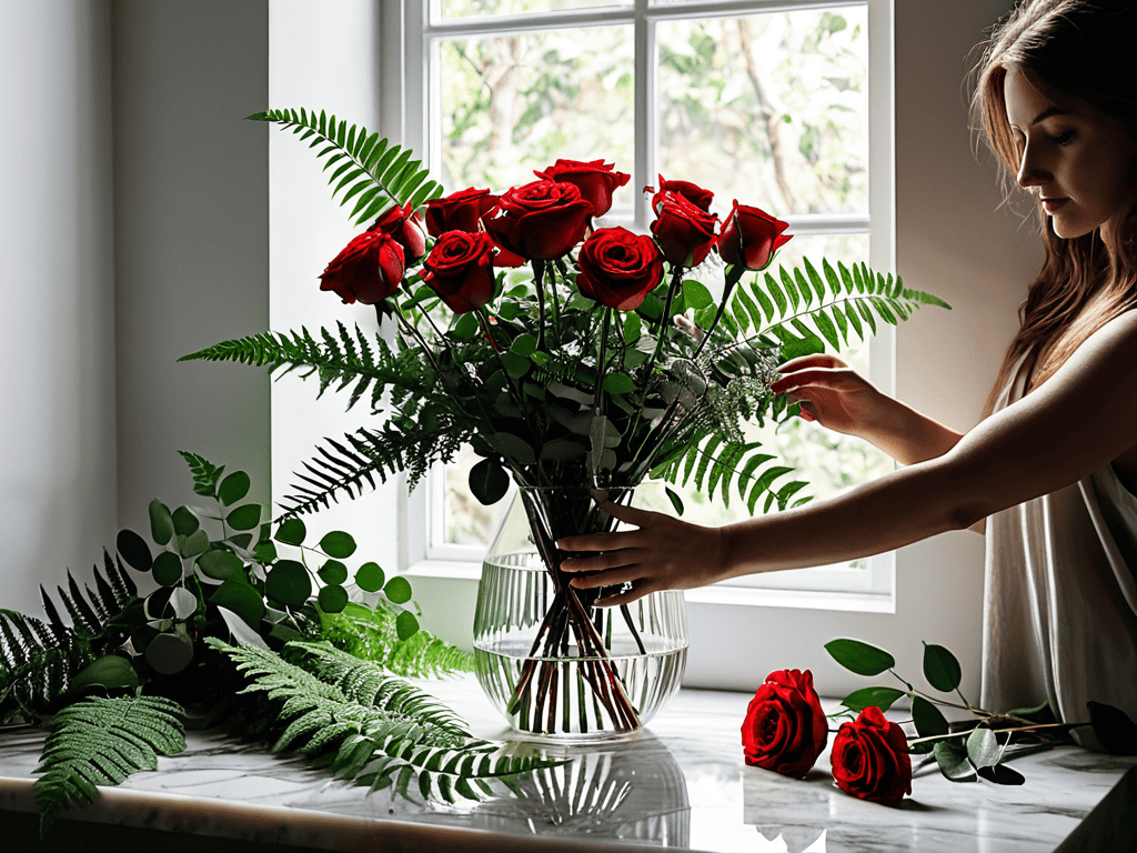 how to arrange flowers like professional