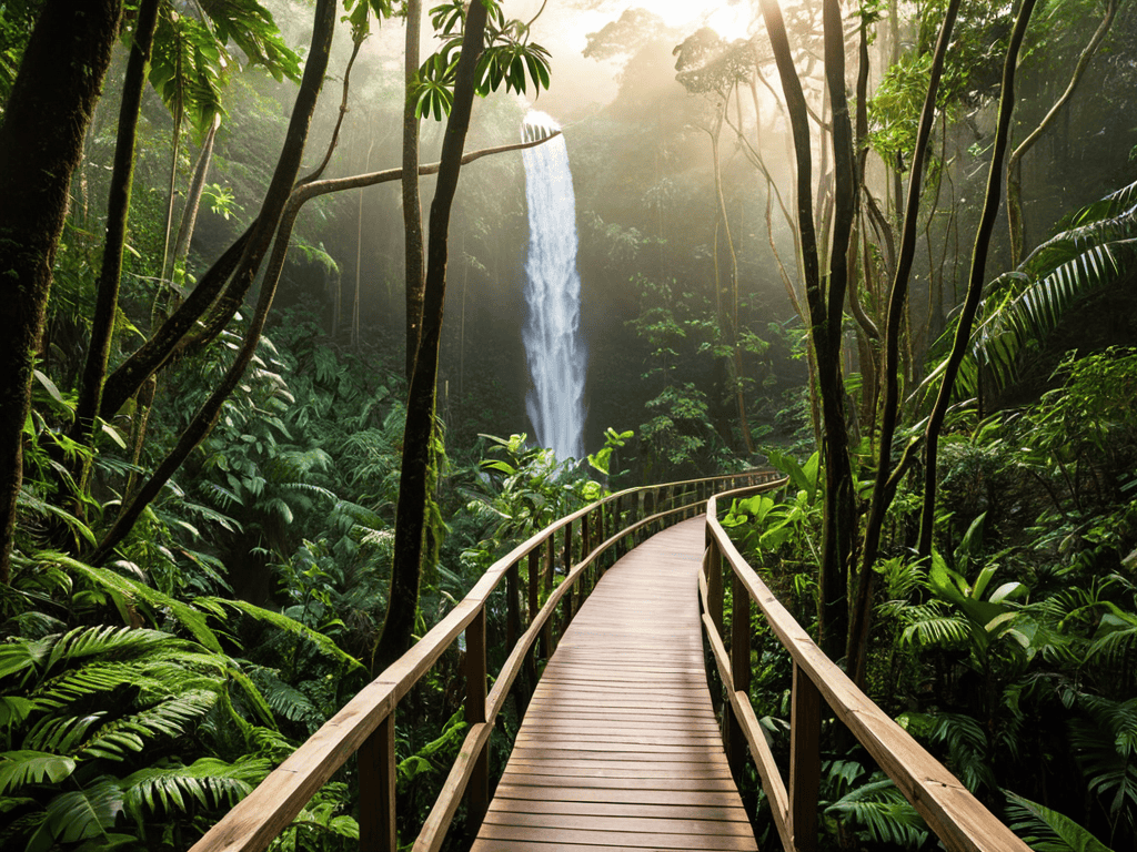 Eco-tourism in natural settings