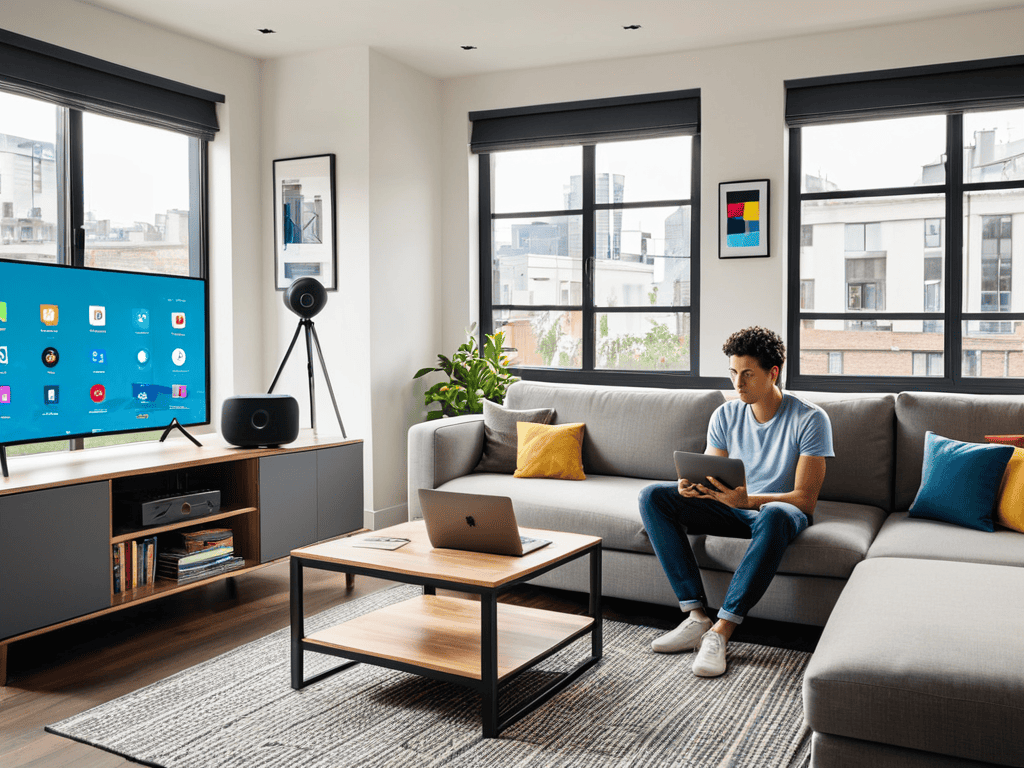 Modern lifestyle with technology