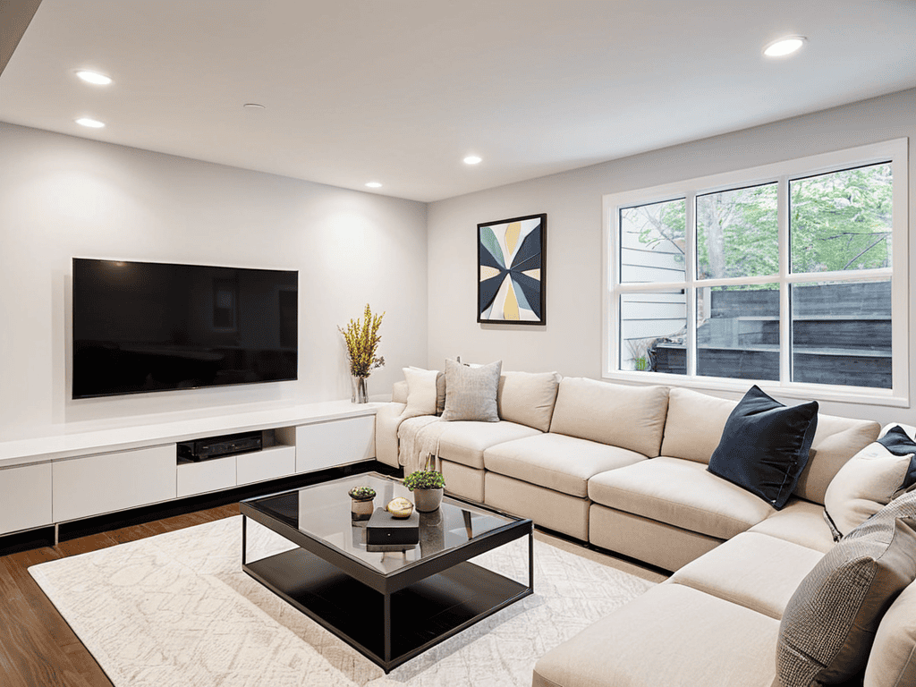 Basement renovation improvements extra space