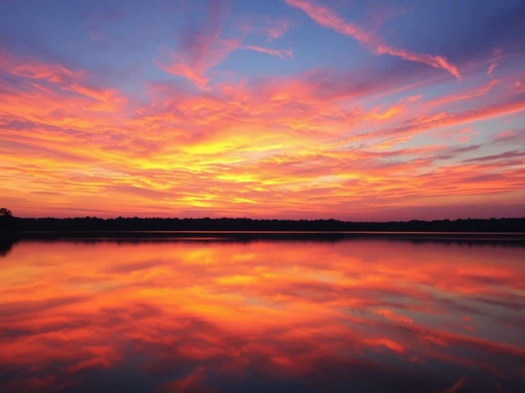 painting sunset skies