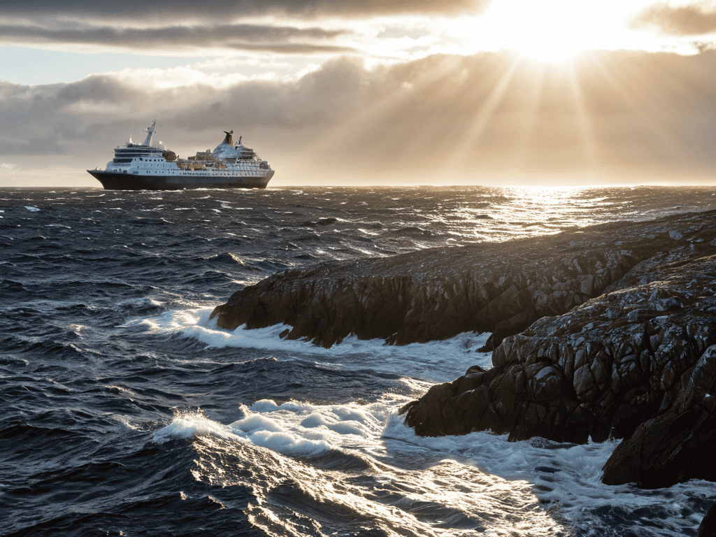 Antarctica via Falklands landscape