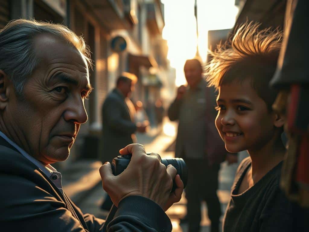 natural lighting techniques of street portraits