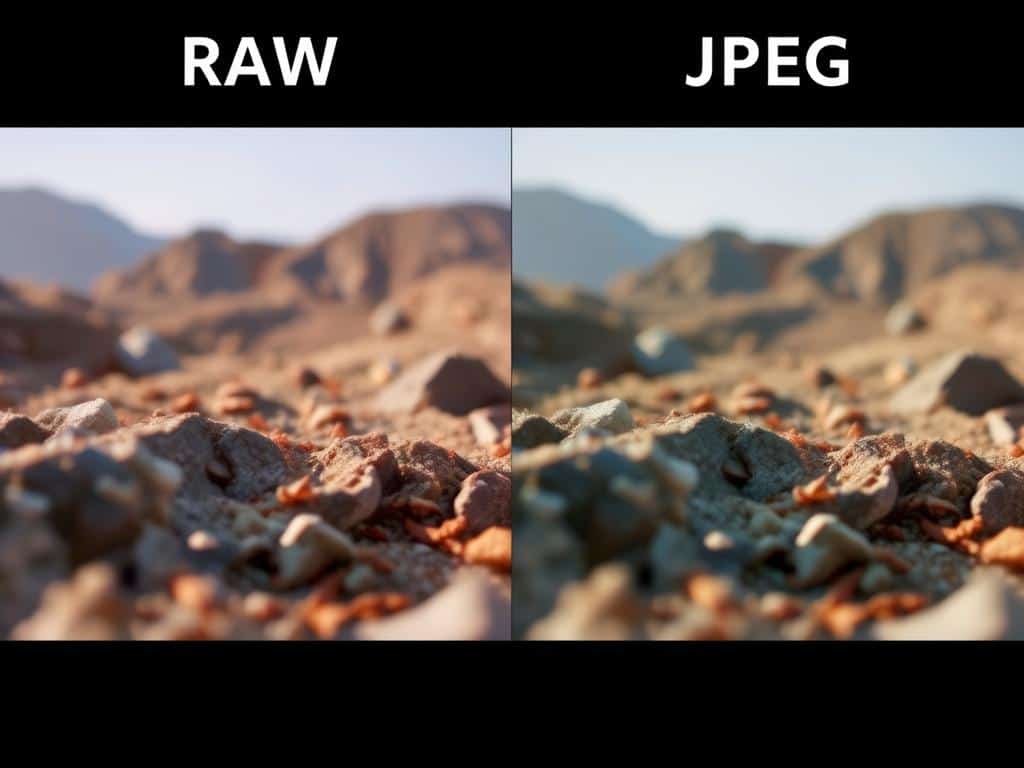 RAW image format and JPEG image format comparison RAW image format and JPEG image format comparison
